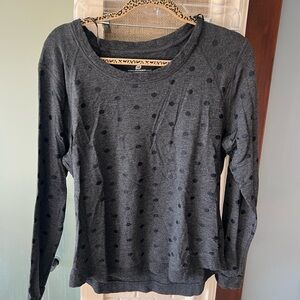 Polka Dot Long Sleeve Sweatshirt